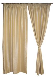 Set draperii Velaria soft grej, 2x140x253 cm