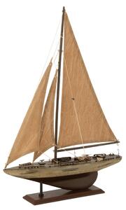 Barca cu panze, Paulownia Wood, Maro, M, L 42 W 9 H 59 cm