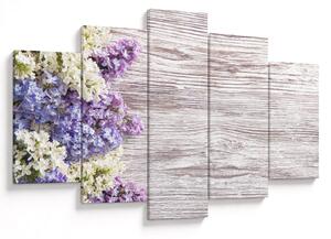 Tablou - Liliac pe lemn (150x105 cm)