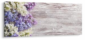 Tablou - Liliac pe lemn (120x50 cm)