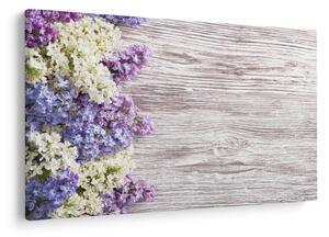 Tablou - Liliac pe lemn (90x60 cm)