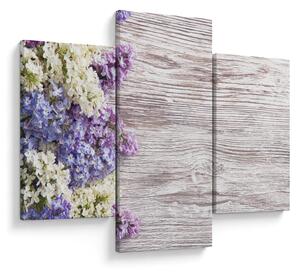 Tablou - Liliac pe lemn (90x60 cm)