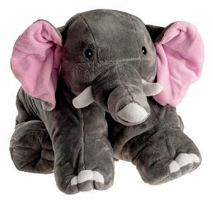 Termofor pentru copii Hugo Frosch Classic 3 în 1cu pernă elefant 1,8 l, gri