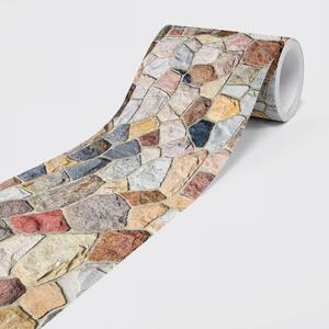 Bordură autoadezivă din vlies mozaic de piatră 15 cm x 5 m