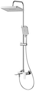Aqualine Aqualine, coloană de duș FLERY cu baterie cu pârghie, braț rotativ, cromat, FY690