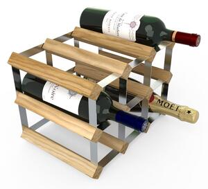 Suport din lemn pentru 9 sticle de vin - RTA