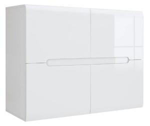 Comoda AZTECA TRIO, alb, PAL, cu usi, 105x41x84 cm