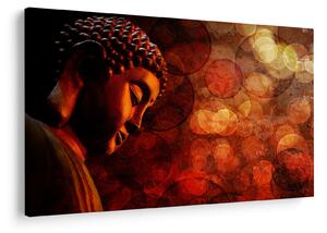 Tablou - Buddha în nuanțe roșii (90x60 cm)