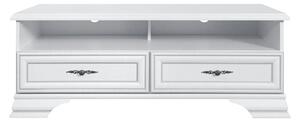 Comoda TV IDENTO, alb, PAL/MDF, 124x54x47 cm