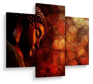 Tablou - Buddha în nuanțe roșii (90x60 cm)