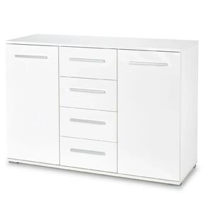 Comoda LIMA KM4, alb, PAL, 116x40x82 cm