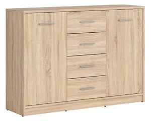 Comoda NEPO PLUS, stejar sonoma, PAL laminat, 119x34x84 cm