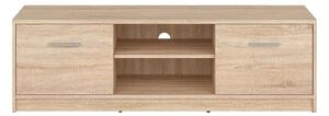 Comoda TV NEPO PLUS, stejar sonoma, PAL laminat, cu 2 usi, 139x47x43 c