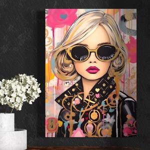 Tablou Canvas Premium LuxCanva® C1123, Fashion Girl Portrait , Culor, Girl, Fashion, Beautiful, Living Room, Bedroom, Relaxare, Culori Vibrante