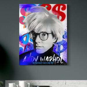 Tablou Canvas Premium LuxCanva® C1121, Portrait Of Andy Warhol , Culor, Artist, Celebrity, Different, Game Room, Bar, Relaxare, Culori Vibrante