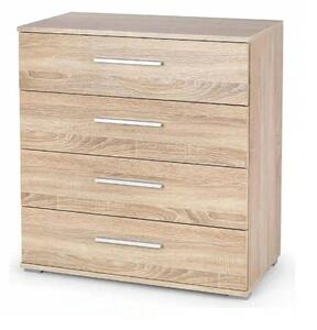 Comoda LIMA KM-3, stejar sonoma, PAL laminat, 77x40x82 cm
