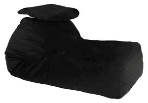 Fotoliu Yoga XL si Perna, Material Textil - Negru