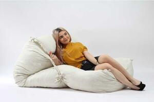 Fotoliu Yoga XL si Perna, Material Textil - Lovesack