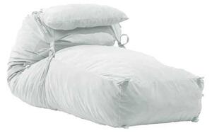 Fotoliu Yoga XL si Perna, Material Textil - Angora Grey