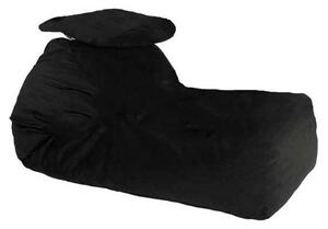 Fotoliu Yoga XL si Perna, Material Textil - Black Velvet