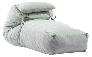 Fotoliu Yoga XL si Perna, Material Textil - Moon Grey