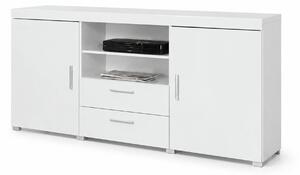 Comoda SAMBA REG-5, alb, PAL, 164x45x80 cm