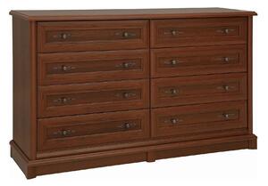 Comoda mare dormitor Kent EKOM8S, castan, PAL, 154x45x91 cm