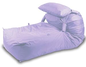 Fotoliu Yoga XL si Perna Pufrelax, material impermeabil, Lilac