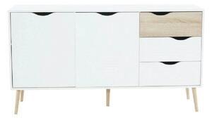 Comoda OSLO 75381, alb, stejar sonoma, PAL melaminat, 147x39x81 cm
