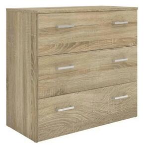 Comoda GARBO 3, stejar sonoma, PAL melaminat, 74x36x70 cm