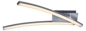 Plafonieră LED 2x 6W, 230V, 3000K, crom mat