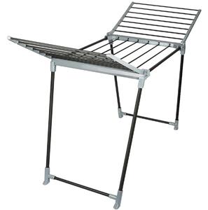 Erga Model 205, uscător de rufe pliabil stabil 170x61x97 cm, negru-gri, ERG-SEP-1251SSM205BKI