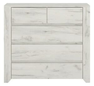 Comoda ANGEL TIP 43, alb, PAL melaminat, 84x40x77 cm