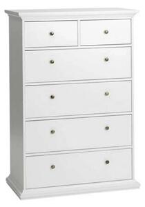 Comoda PARIS, 70306/76718, alb, PAL infoliat, 96x49x140 cm