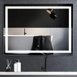 Rea Rea, oglindă de perete cu LED, dreptunghiulară, 80x60cm, HOM-02829