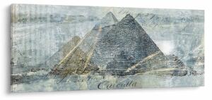 Tablou - Piramide în filtru albastru (120x50 cm)