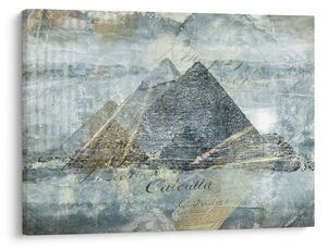 Tablou - Piramide în filtru albastru (70x50 cm)