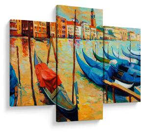 Tablou - Port în Veneția (90x60 cm)