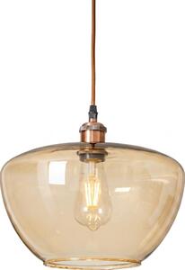 Lampă suspendată pe cablu SEVENTIES E27/60W/230V fumuriu/maro