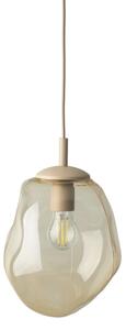 Brilagi - Lustră suspendată cu cablu VULCANO 1xE27/15W/230V bej/bej fumuriu