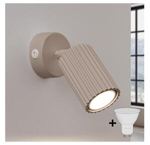 Brilagi - Aplica LED de perete CRESTO, 1xGU10/10W/230V, taupe