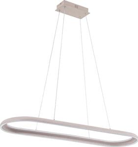 Lustră LED CASHMERE pe cablu, 80 W, 230 V, 30 x 100 cm, bej