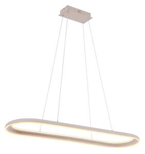 Lustră LED CASHMERE pe cablu, 80 W, 230 V, 30 x 100 cm, bej
