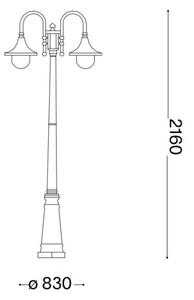 Ideal lux - Lampa exterior 2xE27/60W/230V