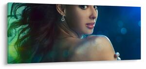 Tablou - Privirea unei femei tinere (120x50 cm)
