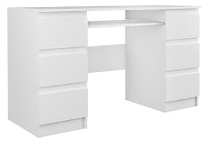 Birou Mandeville 178Cu sertare, Cu un raft pentru tastatură, 8x13x5cm, Alb