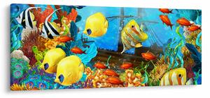Tablou - Recif de corali colorat (120x50 cm)