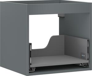 Mexen Box-A, dulap suspendat 50 cm, 1 sertar, grafit mat, 91AX0-0500-470-1-66