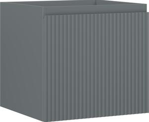 Mexen Rivel, mobilier baie 50 cm, 1 sertar, canelat, grafit mat, 91A20-05047-1-BF66