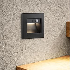 Brilagi - Aplica LED pentru scări cu senzor STEP LIGHT LED/1,5W/230V IP44 negru